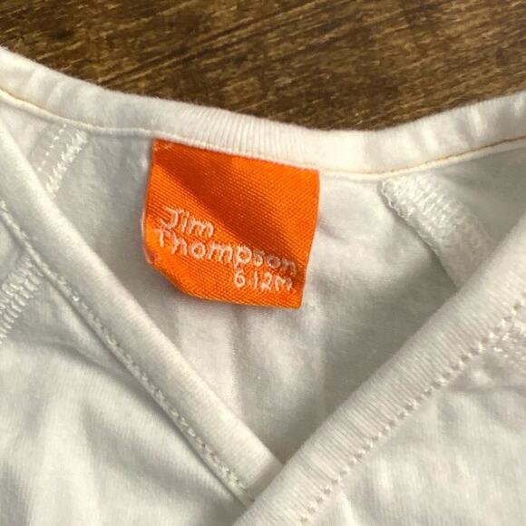Jim Thompson Elephant party onsie 6-12mo - Picture 2 of 3